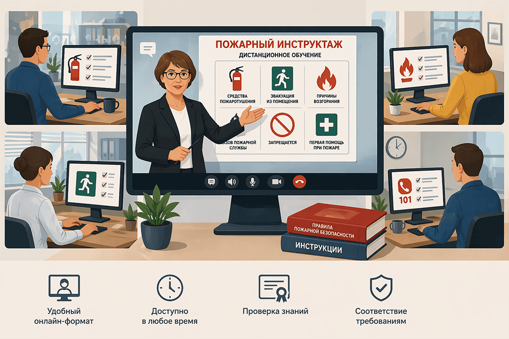Новая программа нашего Учебного Центра: Противопожарные инструктажи + проверка знаний.